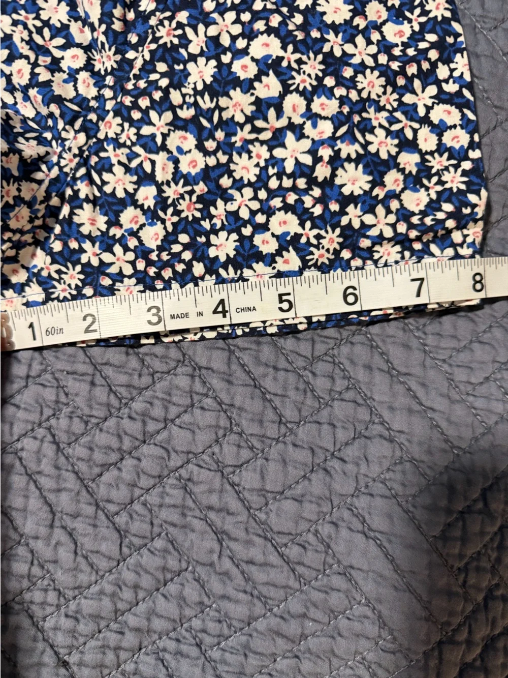J. Crew Printed short-sleeve slim flex casual shirt Large